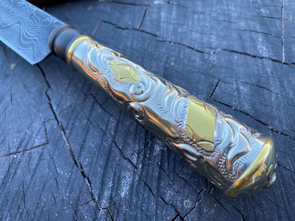 12.6" Damascus Custom Chimango Knife 120 Layers CS1095 15n20