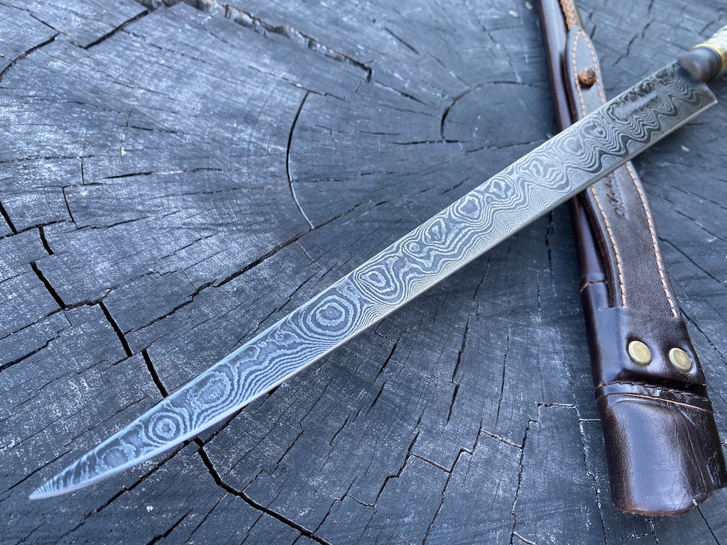 12.6" Damascus Custom Chimango Knife 120 Layers CS1095 15n20
