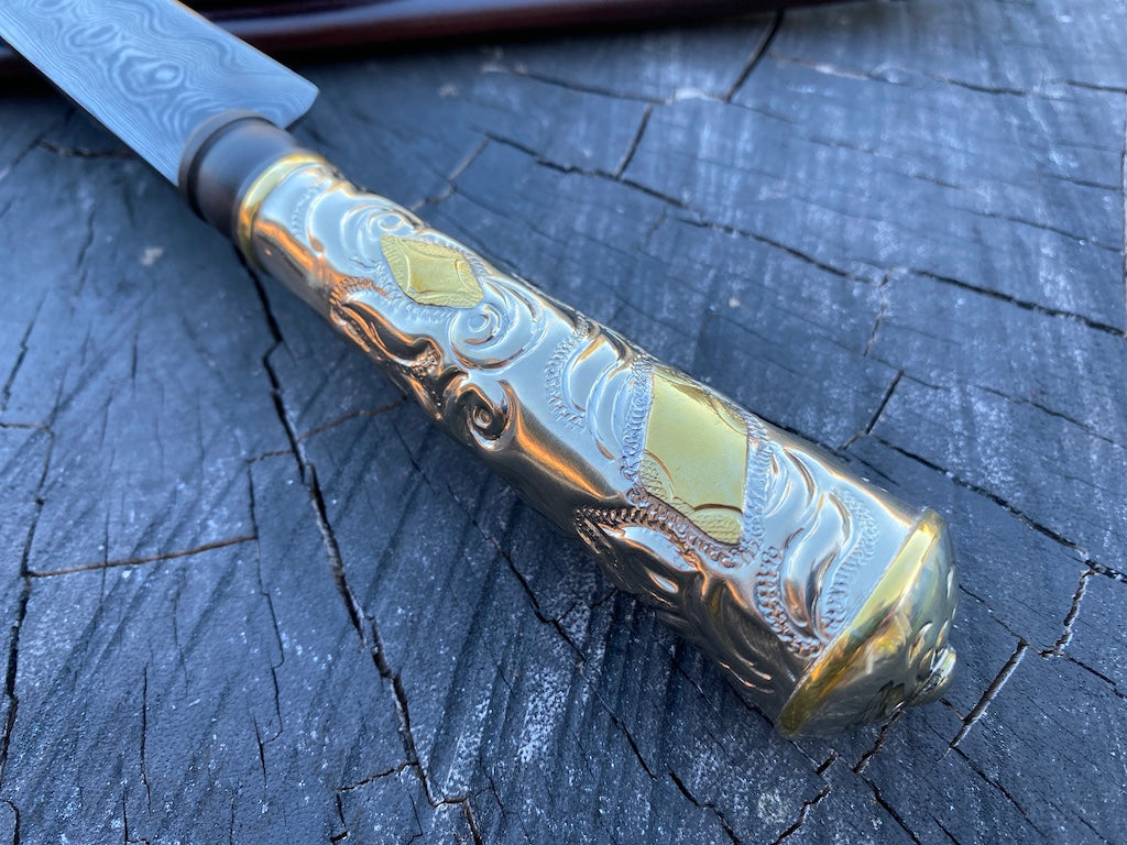 12.6" Damascus Custom Chimango Knife 120 Layers CS1095 15n20