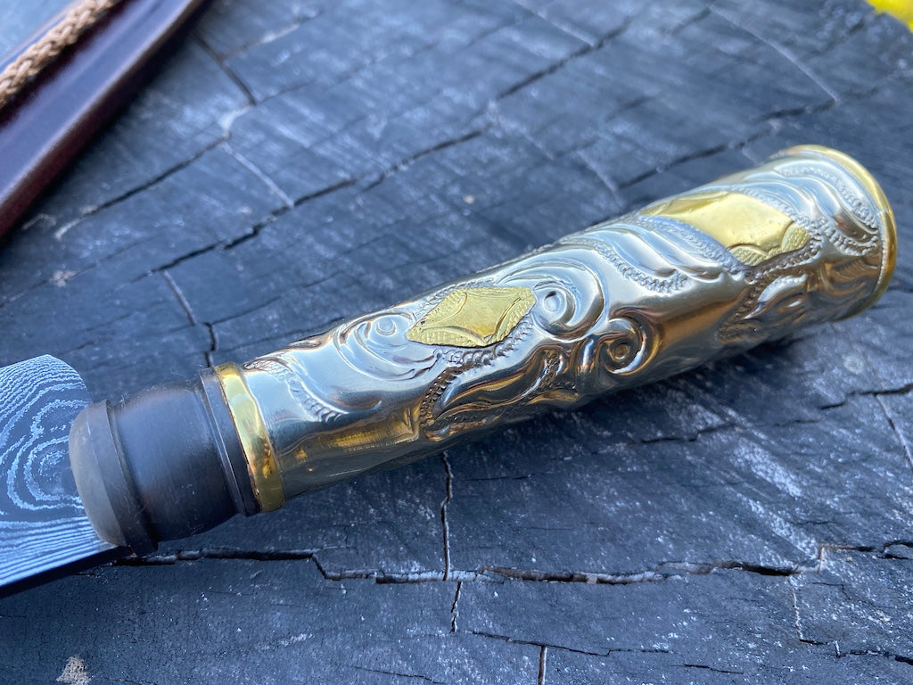 12.6" Damascus Custom Chimango Knife 120 Layers CS1095 15n20