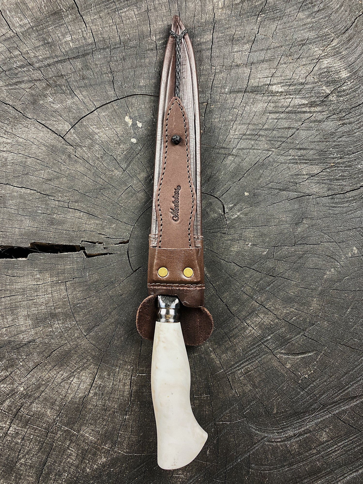 10" Brut de Forge Integral Knife - Forged Carbon Steel 5160