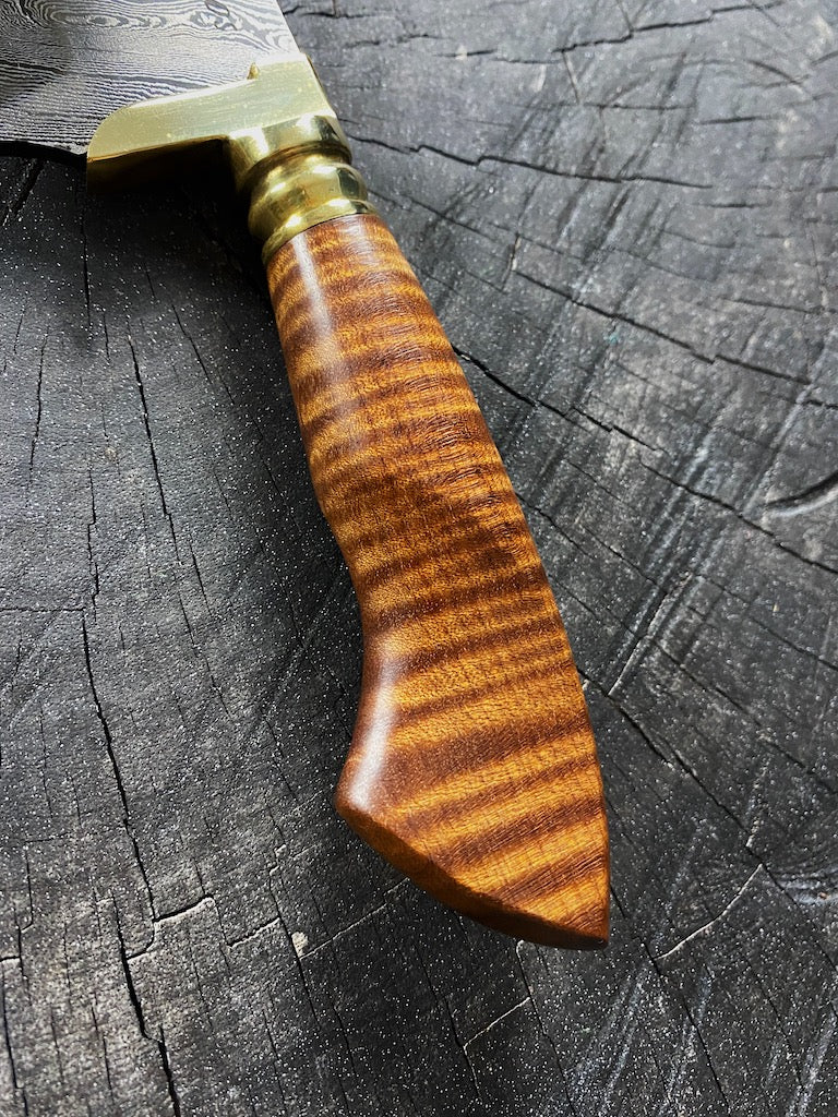 CUSTOM ORDER - 5" Damascus Skinner Knife 180 Layers, Violet Jacaranda, CS1095 15n20 x4