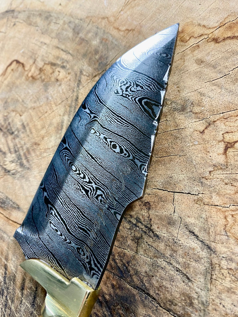 CUSTOM ORDER - 5" Damascus Skinner Knife 180 Layers, Violet Jacaranda, CS1095 15n20 x4