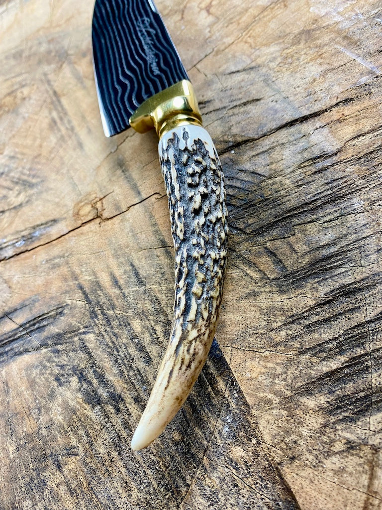 4" Damascus Skinner Knife 180 Layers CS1095 15n20