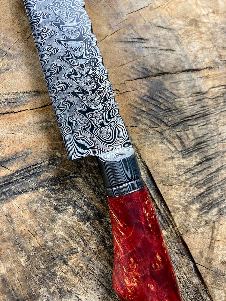 8" Damascus Chef Knife 180 Layers GH CS1095 15n20