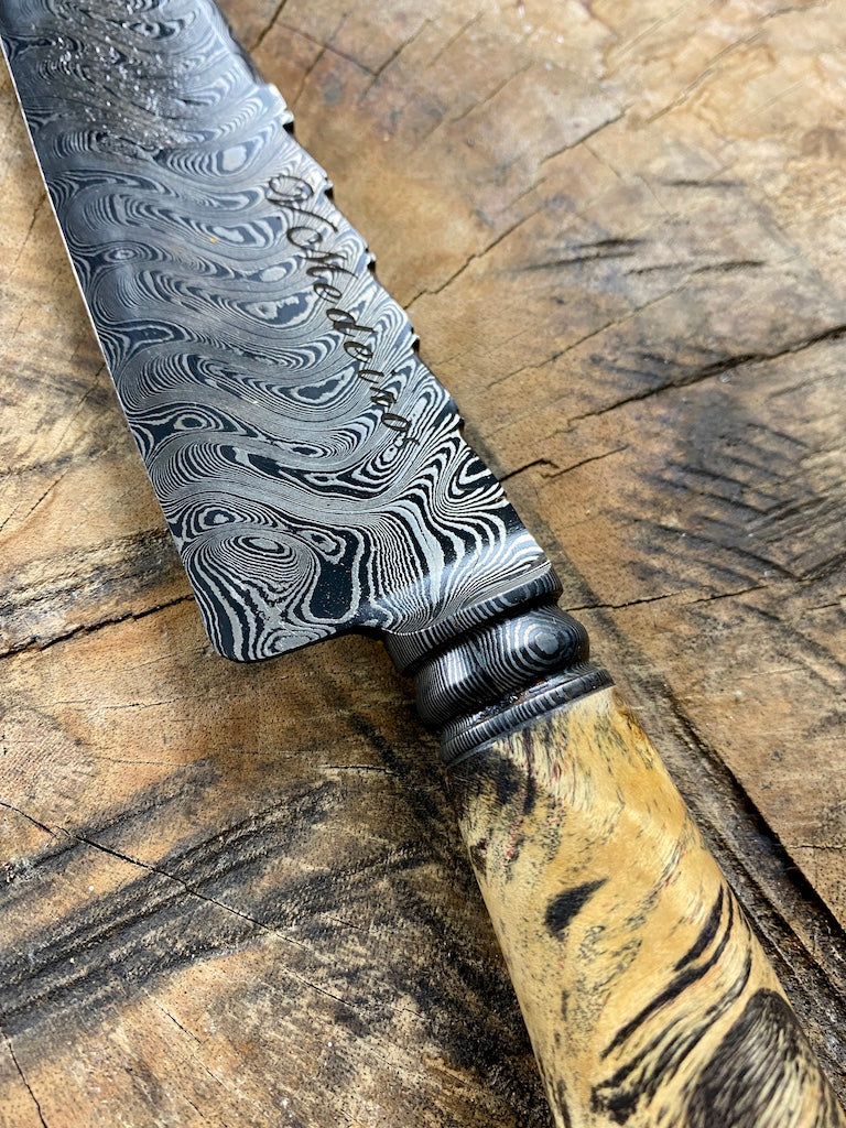 7" Damascus Chef Knife 180 Layers GH CS1095 15n20