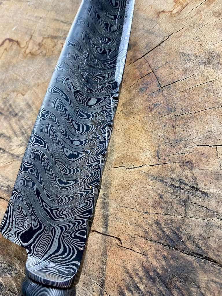 7" Damascus Chef Knife 180 Layers GH CS1095 15n20