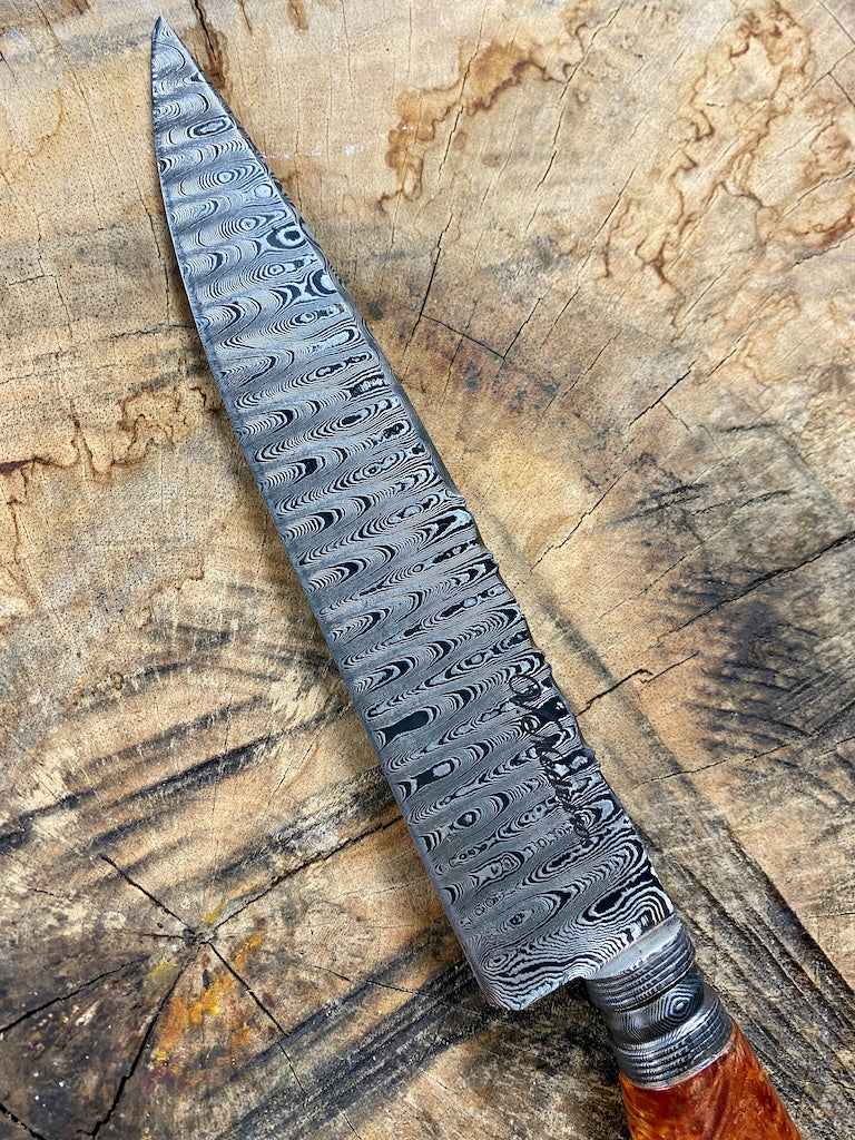 8" Damascus Chef Knife 180 Layers GH CS1095 15n20