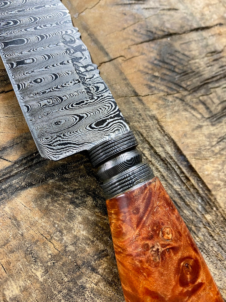 8" Damascus Chef Knife 180 Layers GH CS1095 15n20