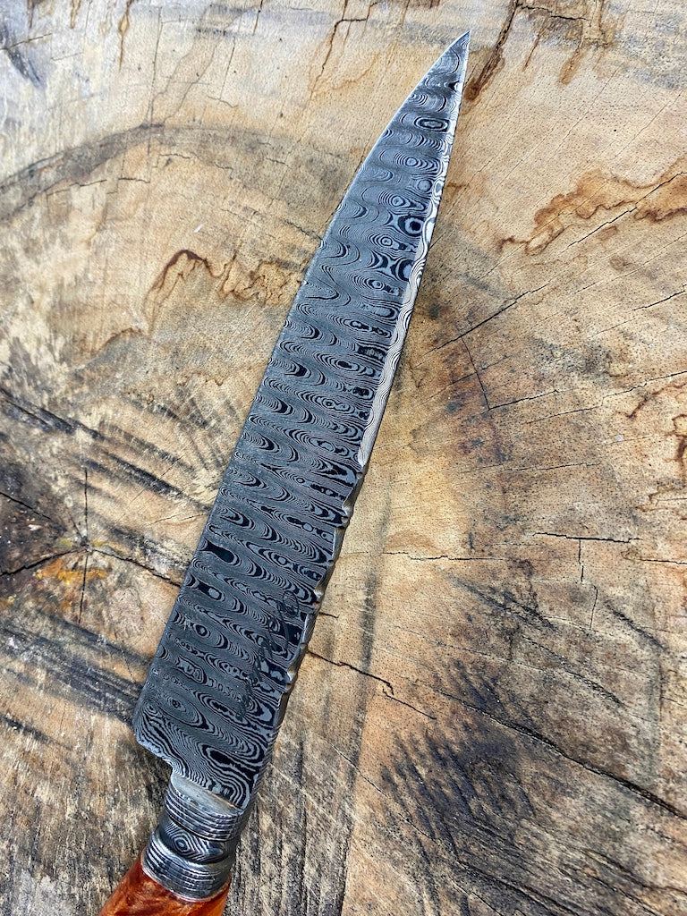 8" Damascus Chef Knife 180 Layers GH CS1095 15n20