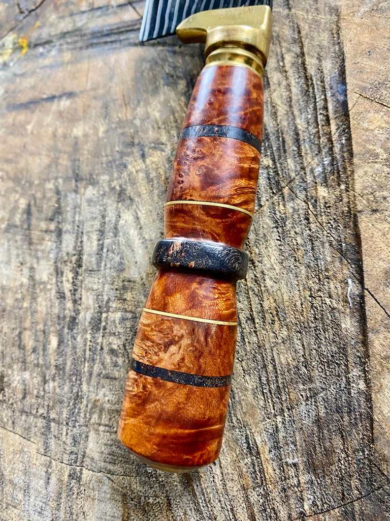 8" Damascus Bunka Knife 180 Layers GH CS1095 15n20