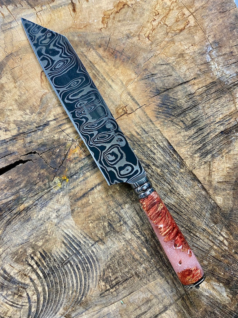 9" Damascus Bunka Knife 180 Layers GH CS1095 15n20