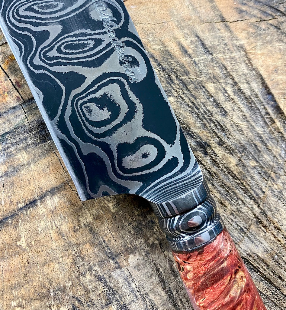 9" Damascus Bunka Knife 180 Layers GH CS1095 15n20