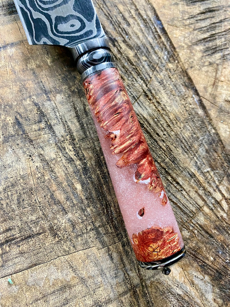 9" Damascus Bunka Knife 180 Layers GH CS1095 15n20