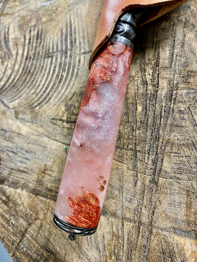 9" Damascus Bunka Knife 180 Layers GH CS1095 15n20