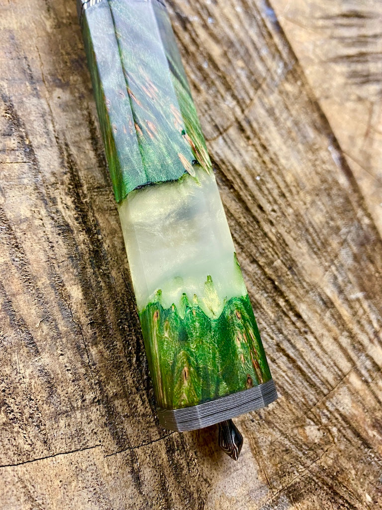 9" Damascus Santoku Knife 180 Layers GH CS1095 15n20