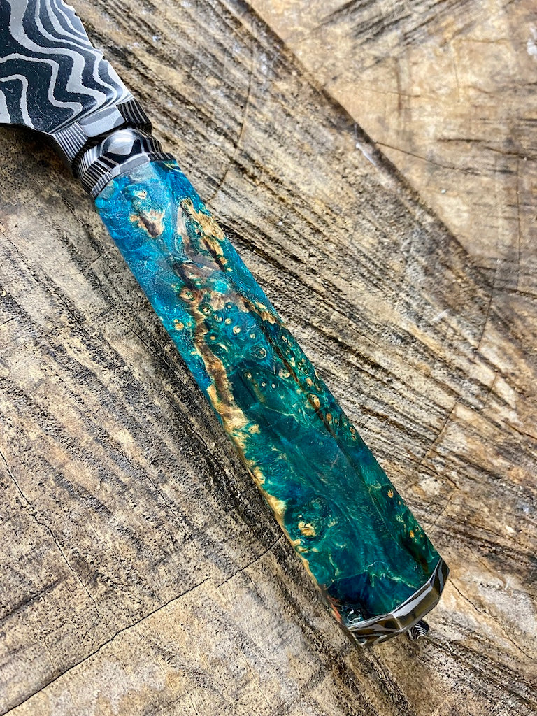 10" Damascus Bunka Knife 180 Layers GH CS1095 15n20