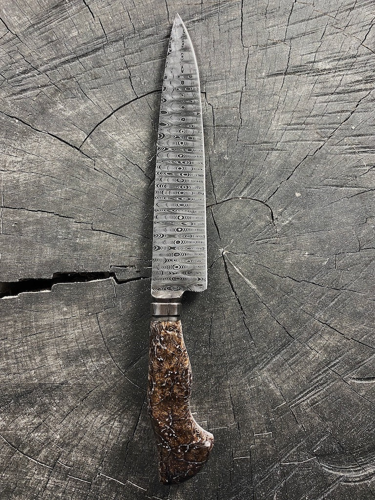 8" Damascus Custom Chef Knife 180 Layers CS1095 15n20