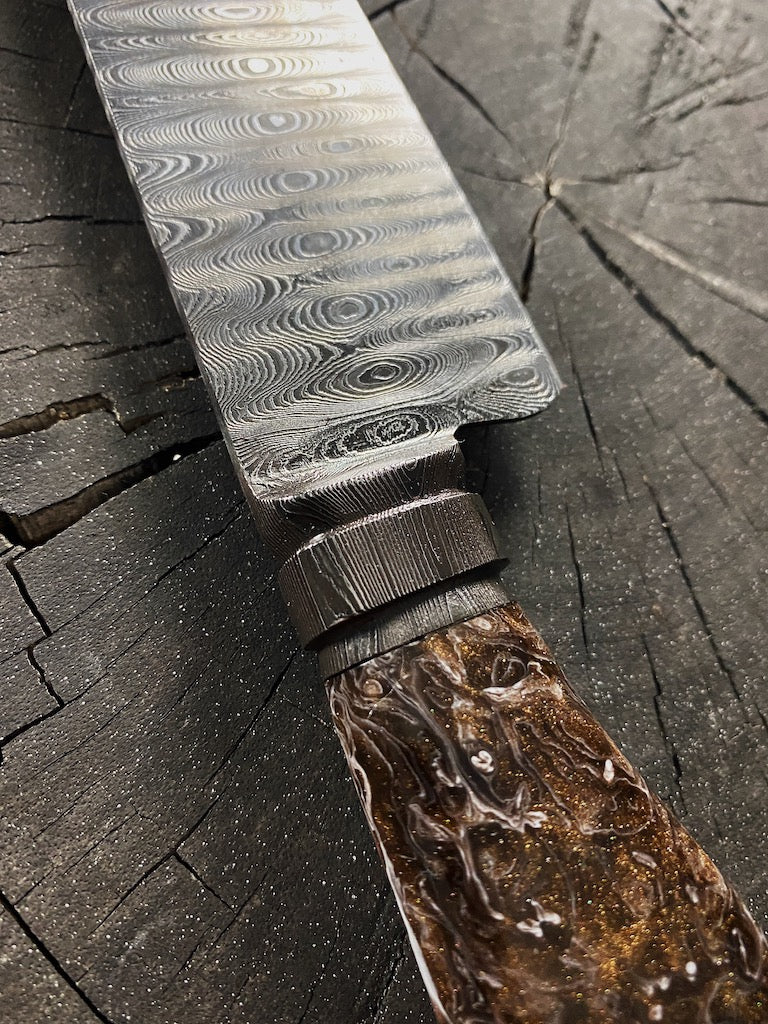 8" Damascus Custom Chef Knife 180 Layers CS1095 15n20