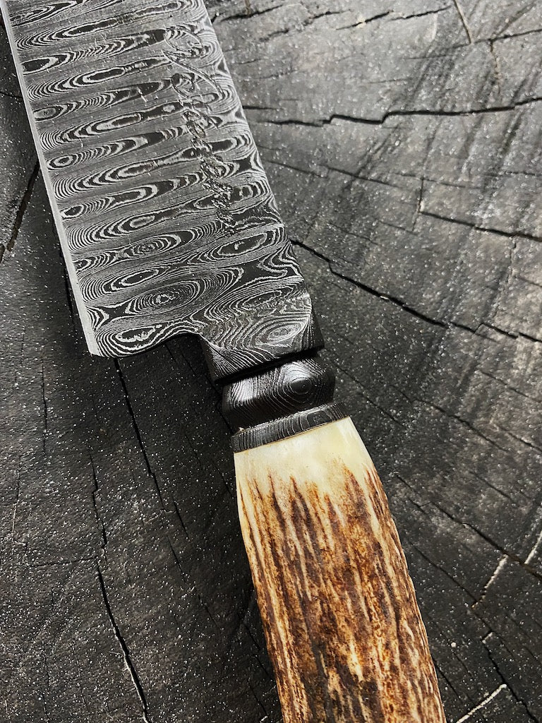 7" Damascus Custom Chef Knife 180 Layers CS1095 15n20