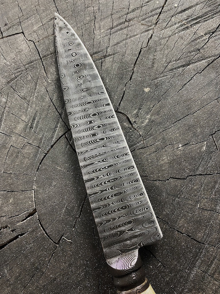 7" Damascus Custom Chef Knife 180 Layers CS1095 15n20