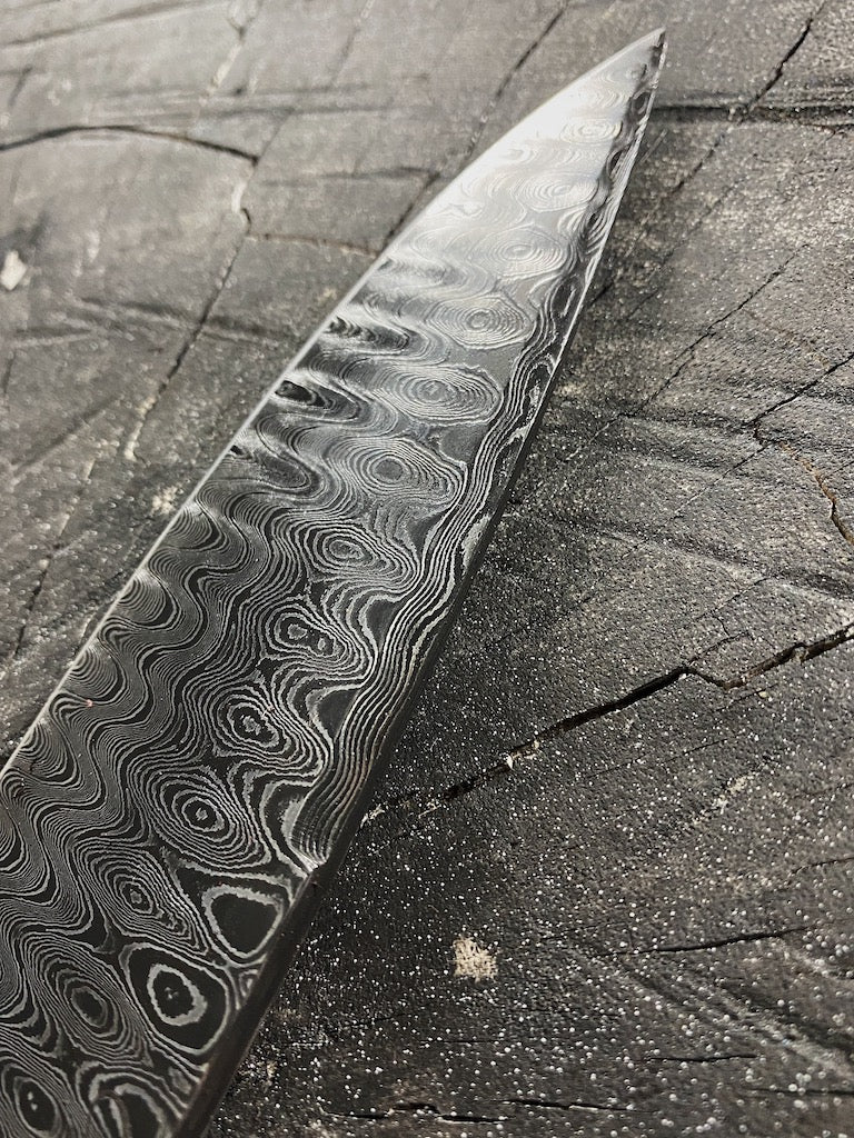 8" Damascus Guarim Custom Knife 180 Layers CS1095 15n20