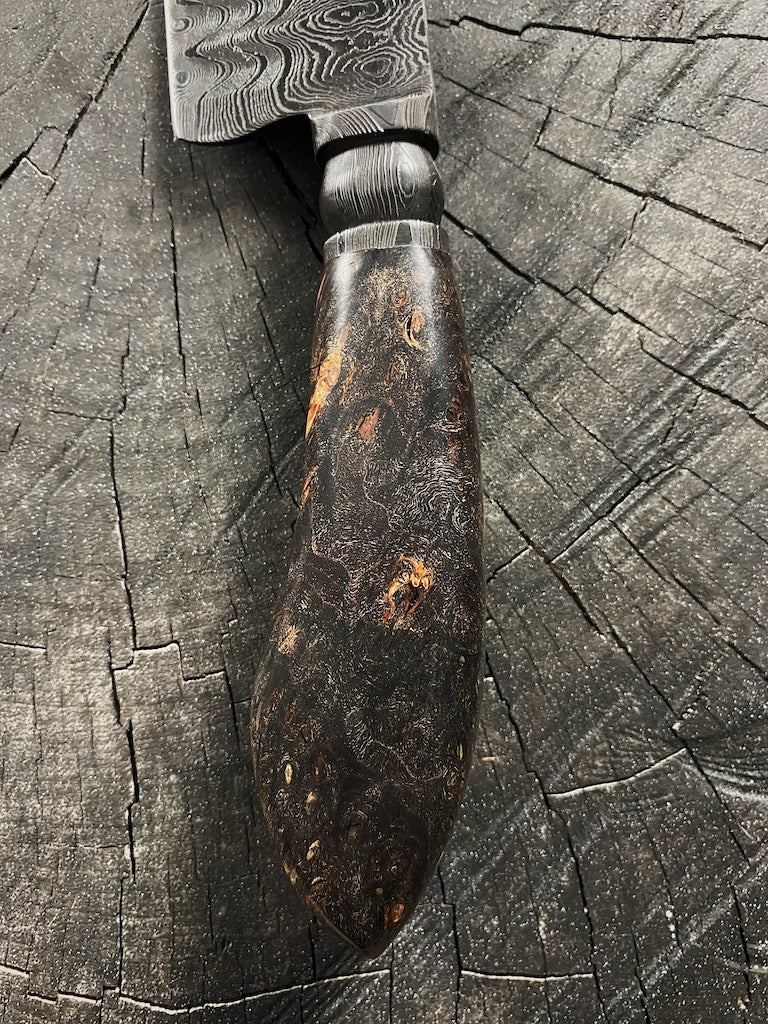 8" Damascus Guarim Custom Knife 180 Layers CS1095 15n20