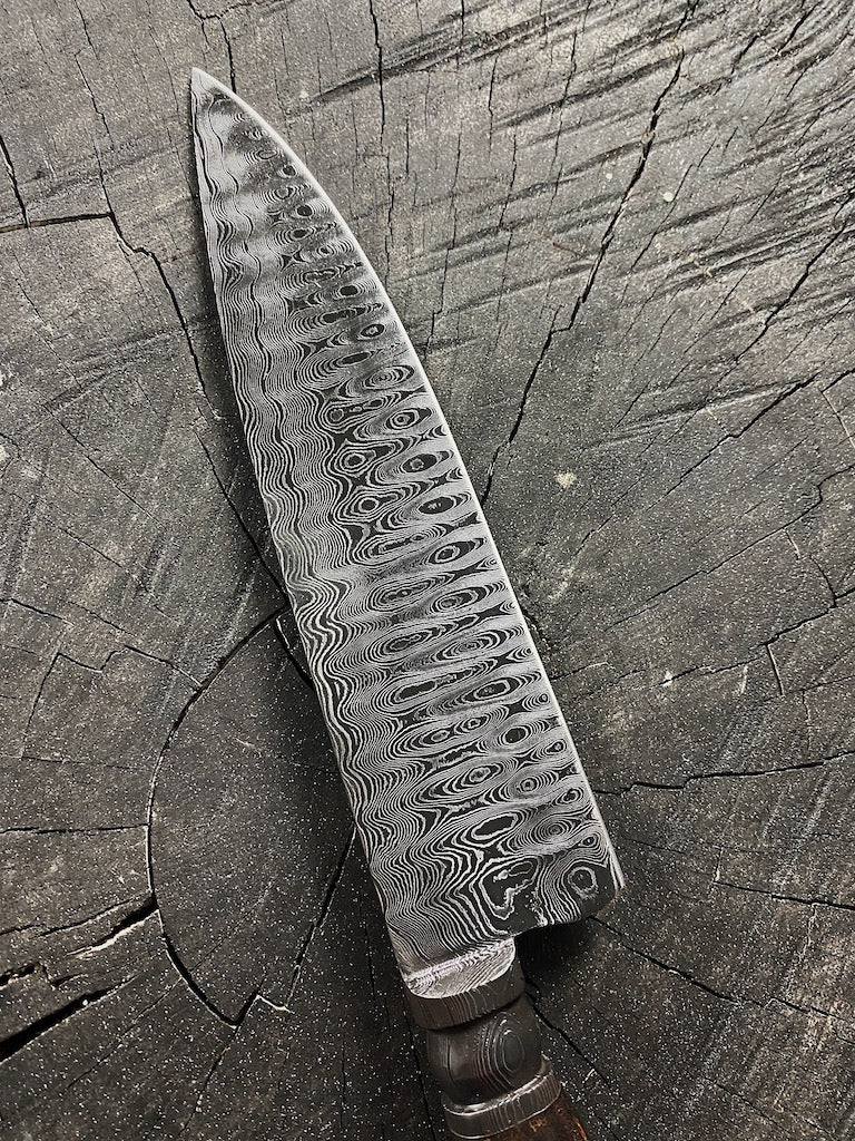 8" Damascus Guarim Custom Knife 180 Layers CS1095 15n20