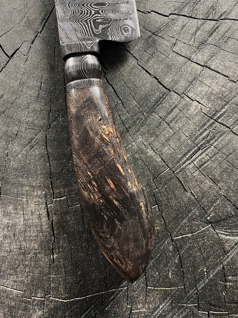 8" Damascus Guarim Custom Knife 180 Layers CS1095 15n20