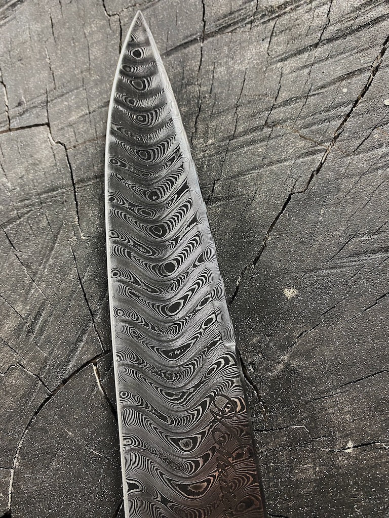 8" Damascus Custom Chef Knife 180 Layers CS1095 15n20