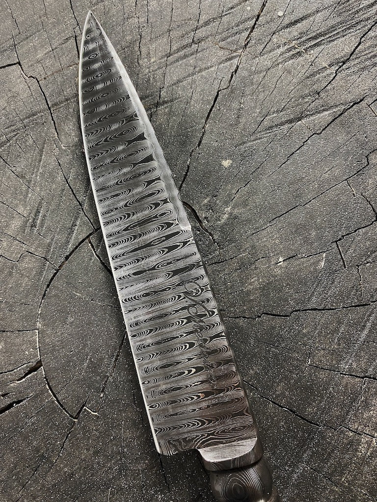 8" Damascus Guarim Custom Knife 180 Layers CS1095 15n20