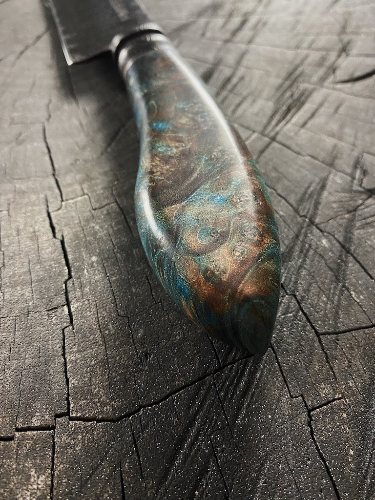8" Damascus Guarim Custom Knife 180 Layers CS1095 15n20