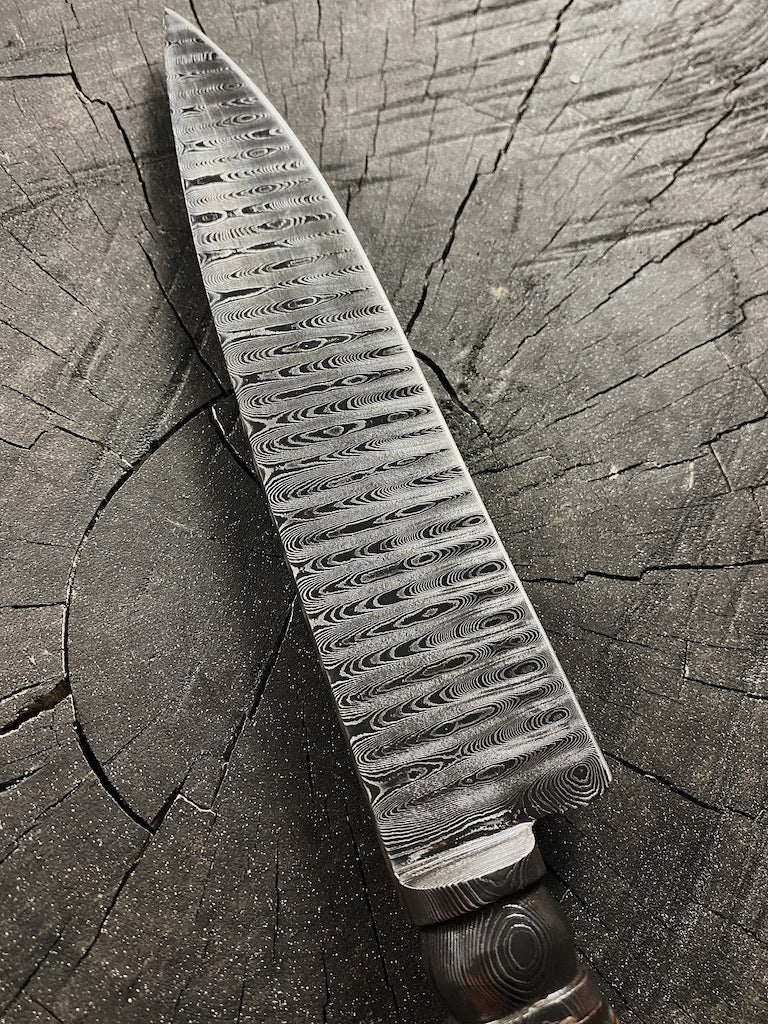 8" Damascus Guarim Custom Knife 180 Layers CS1095 15n20