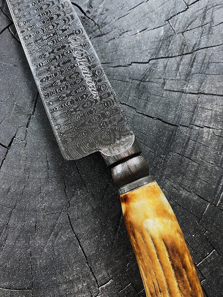 10" Damascus MATRIX Knife 180 Layers CS1095 15n20