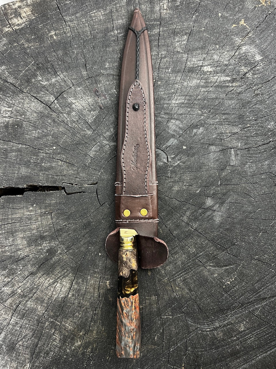 10" Chef Knife, Maple Burl SS440 - 250mm