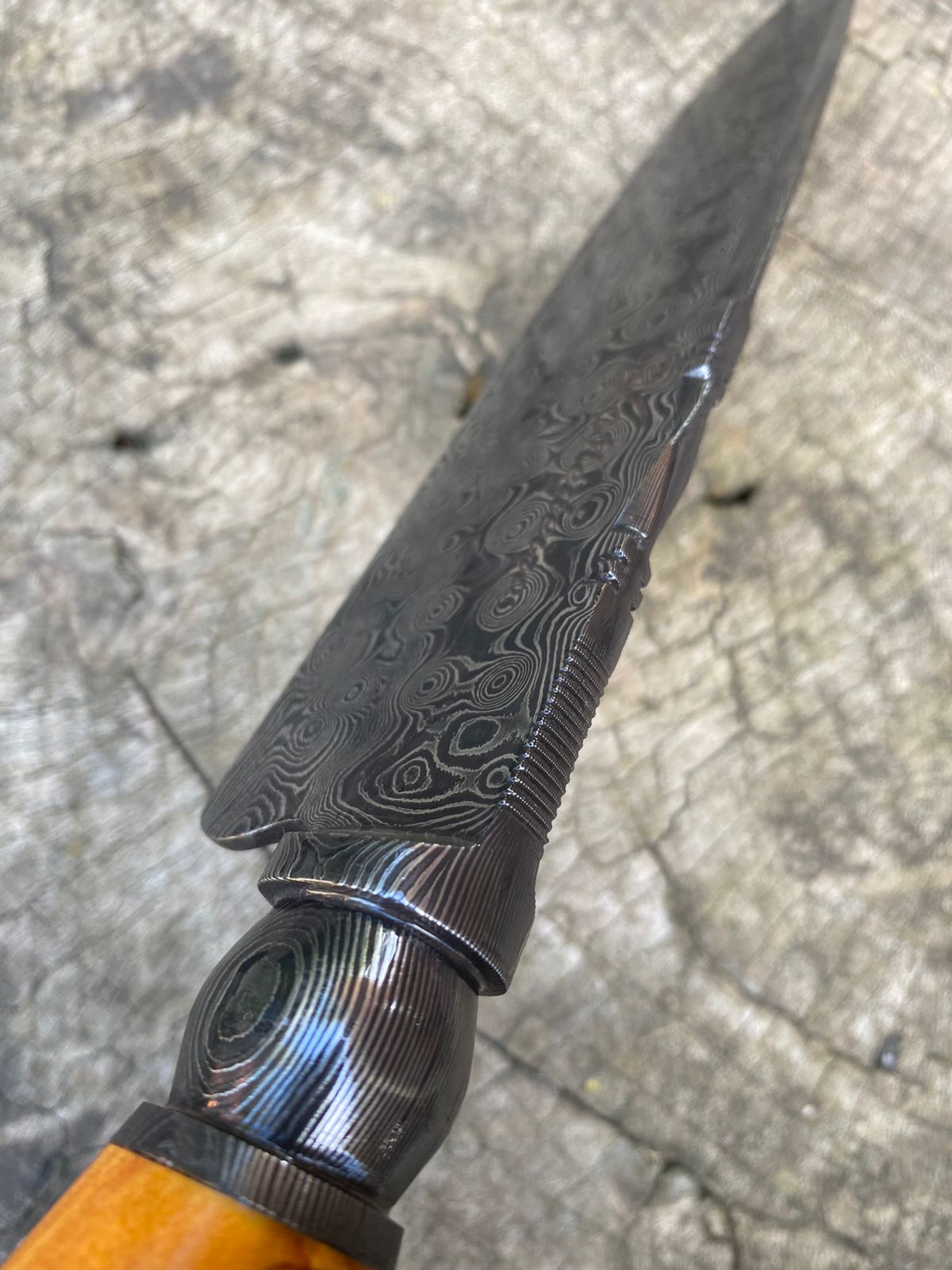 8" Damascus Chef Knife 180 Layers CS1095 15n20