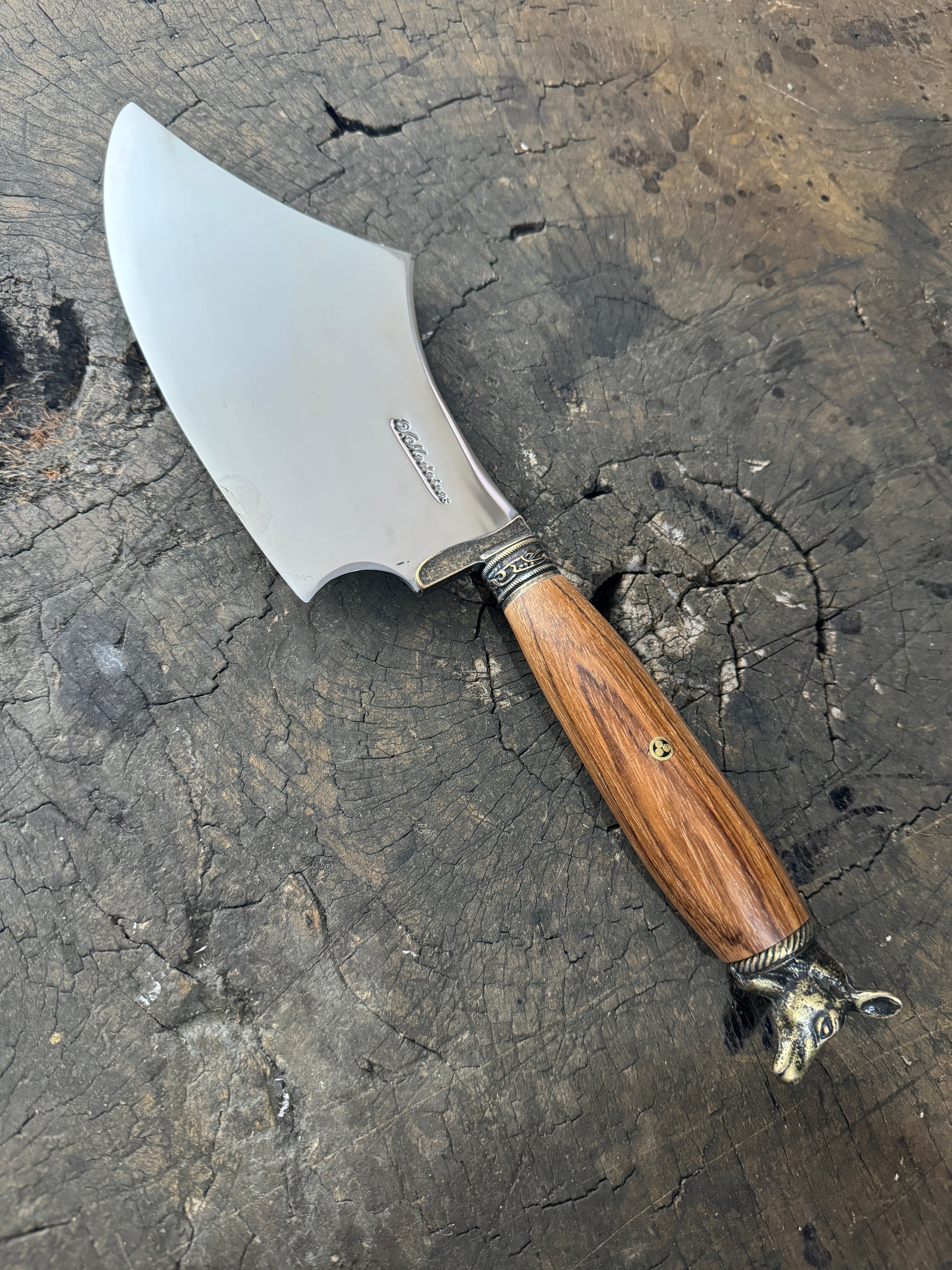 7&quot; Cutelo Wild Cleaver, Native Hardwood, SS440 - 180mm