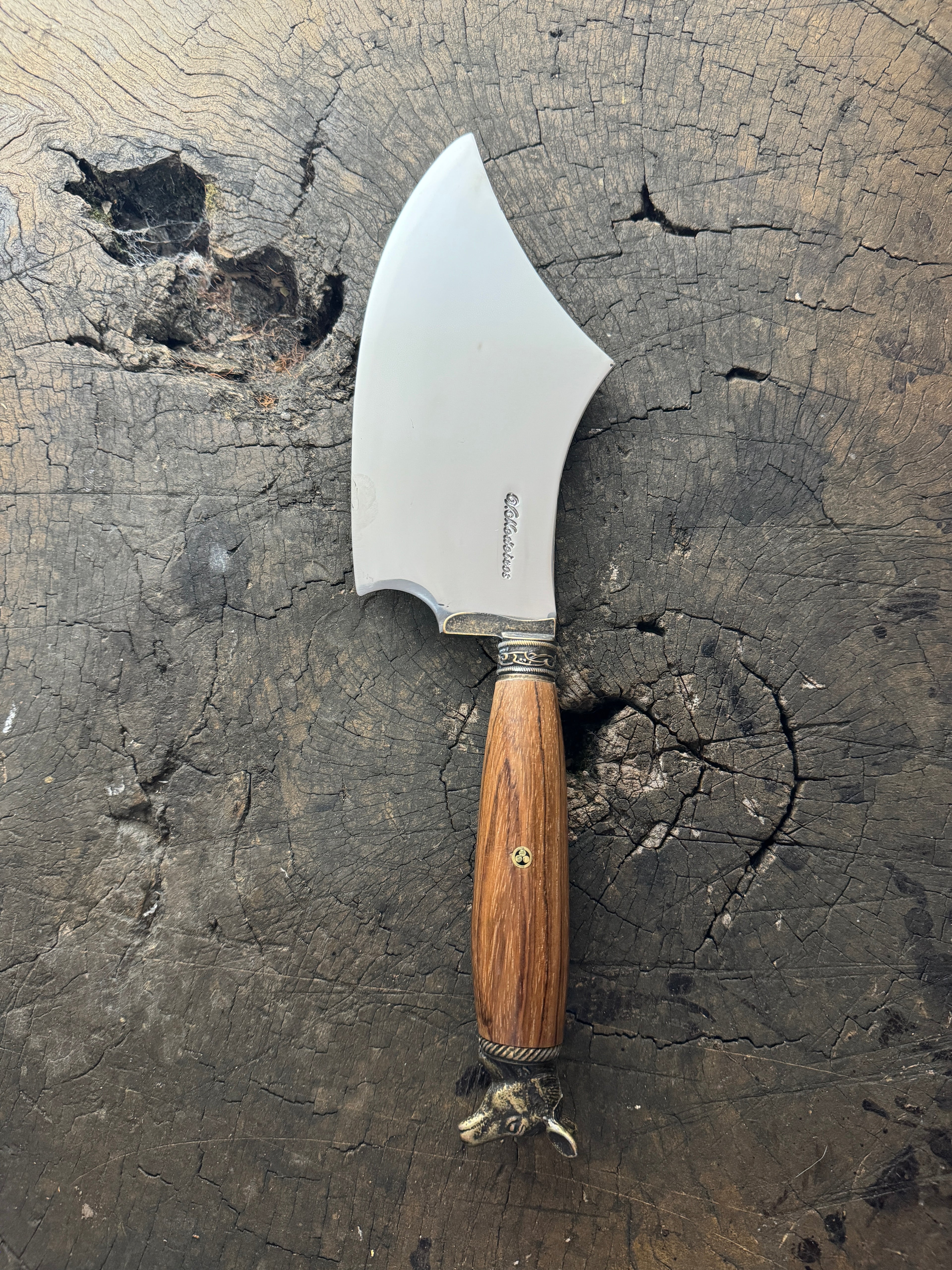 7&quot; Cutelo Wild Cleaver, Native Hardwood, SS440 - 180mm