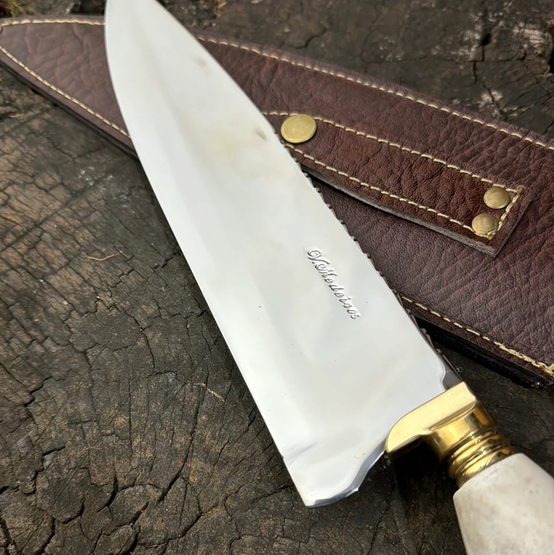 10&quot; Chef Picanha Knife, Deer Antler, SS440 - 250mm