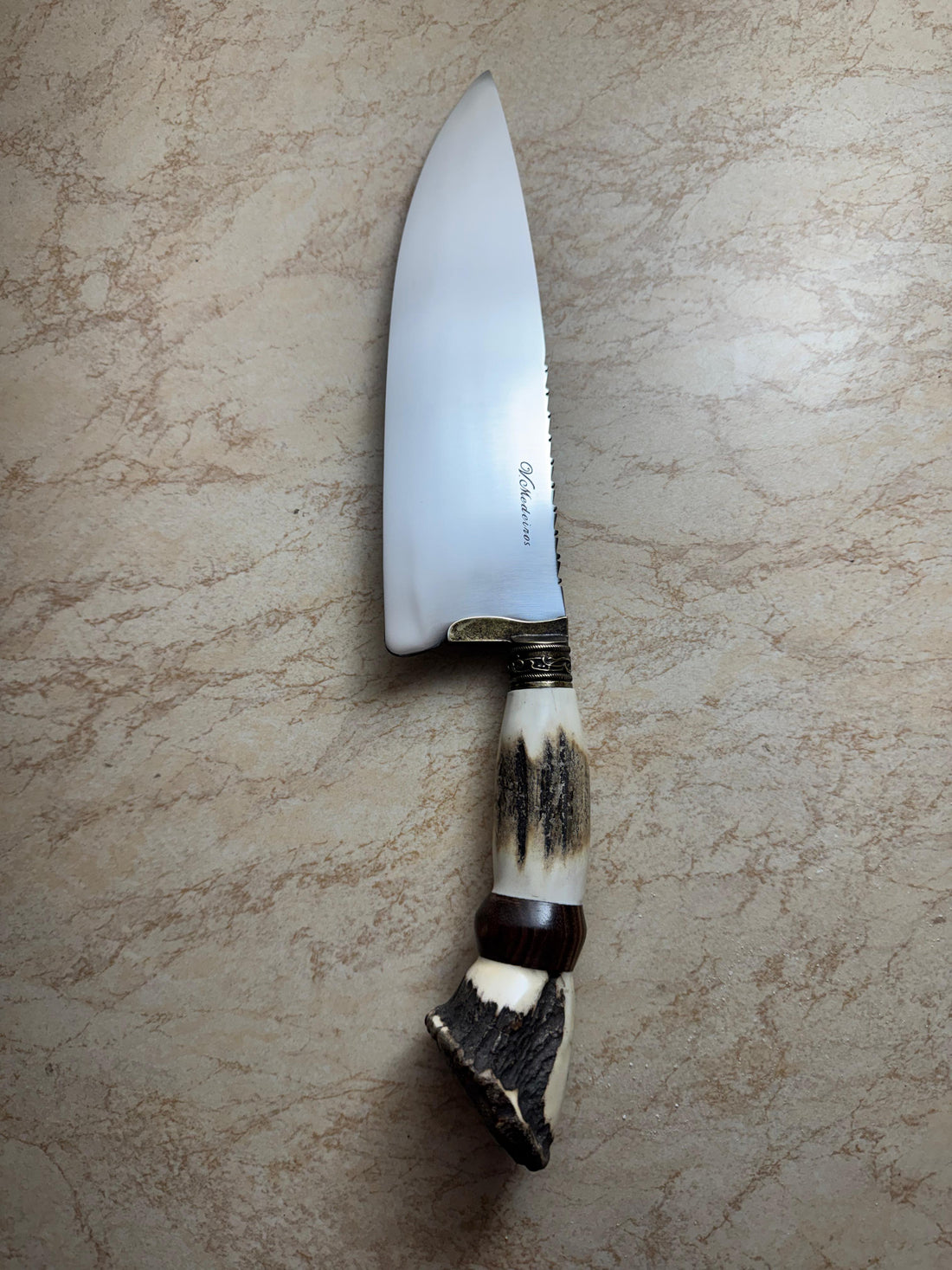 PRE-ORDER 8" Picanha Chef Knife, Deer Antler, SS440 - 200mm