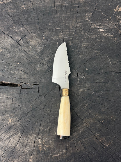 4” Skinner Knife, Ostrich Bone, SS420 - 105mm