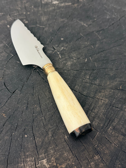4” Skinner Knife, Ostrich Bone, SS420 - 105mm
