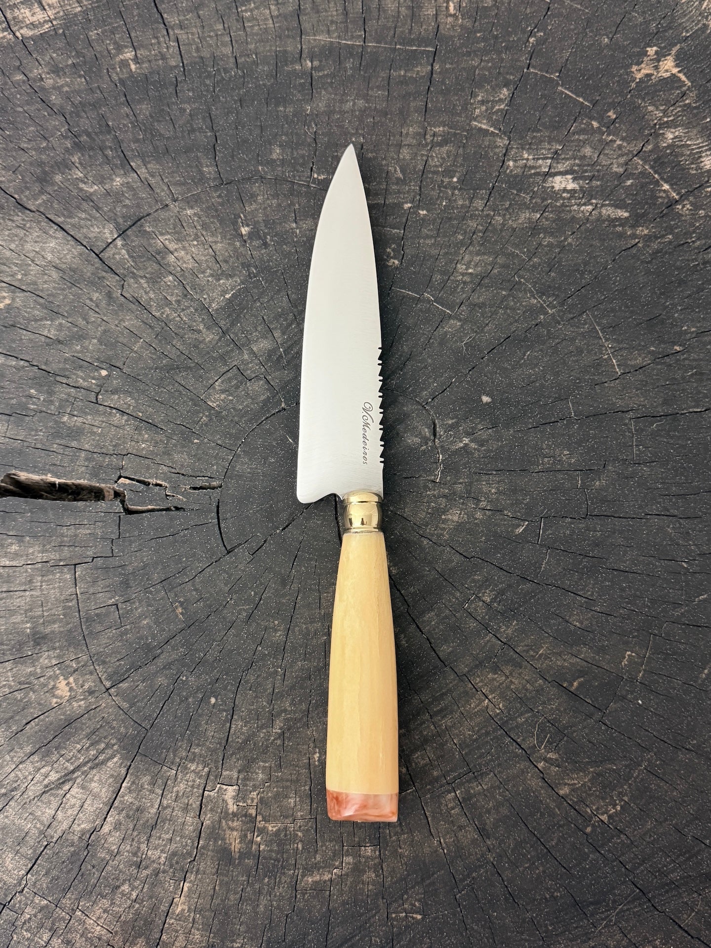 6" Utility Knife, Ostrich Bone, SS440 - 150mm