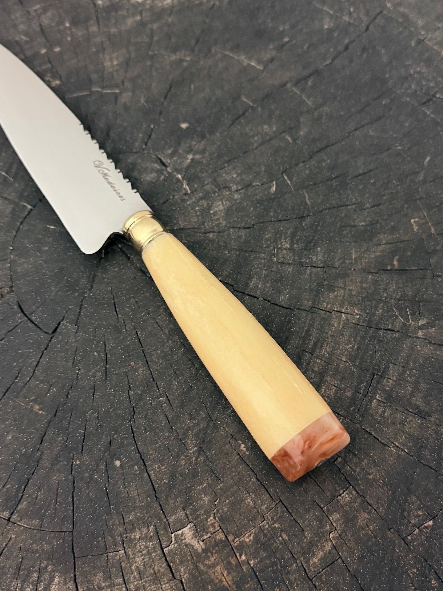 6" Utility Knife, Ostrich Bone, SS440 - 150mm