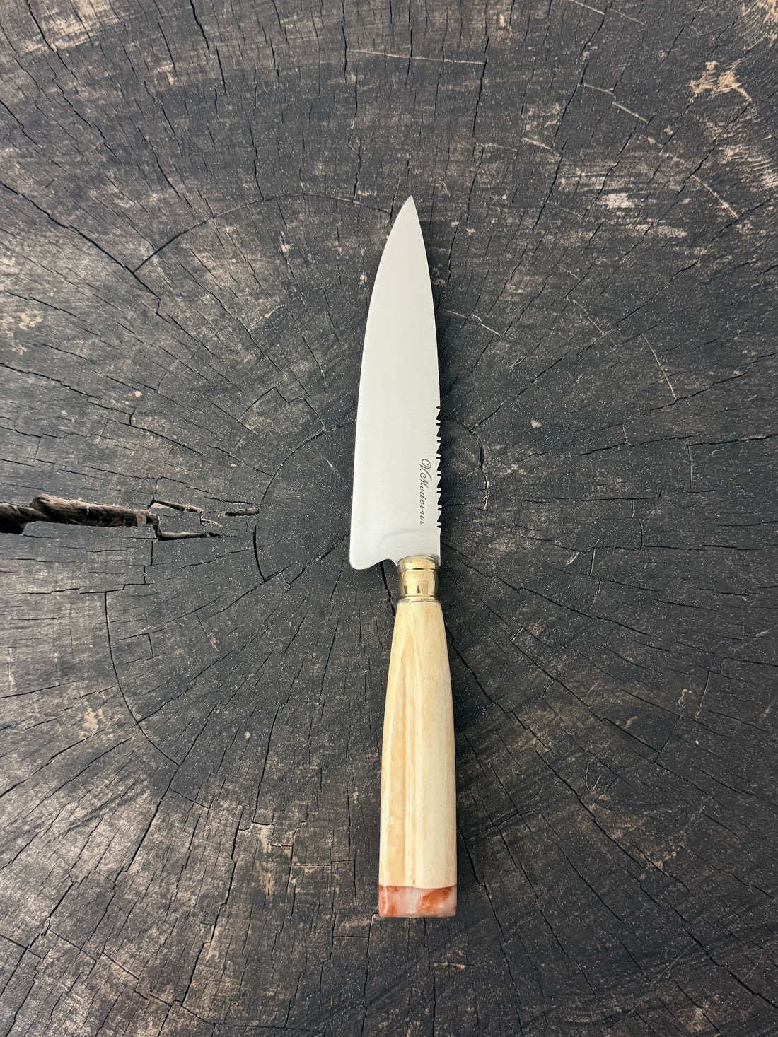 6" Utility Knife, Ostrich Bone, SS440 - 150mm
