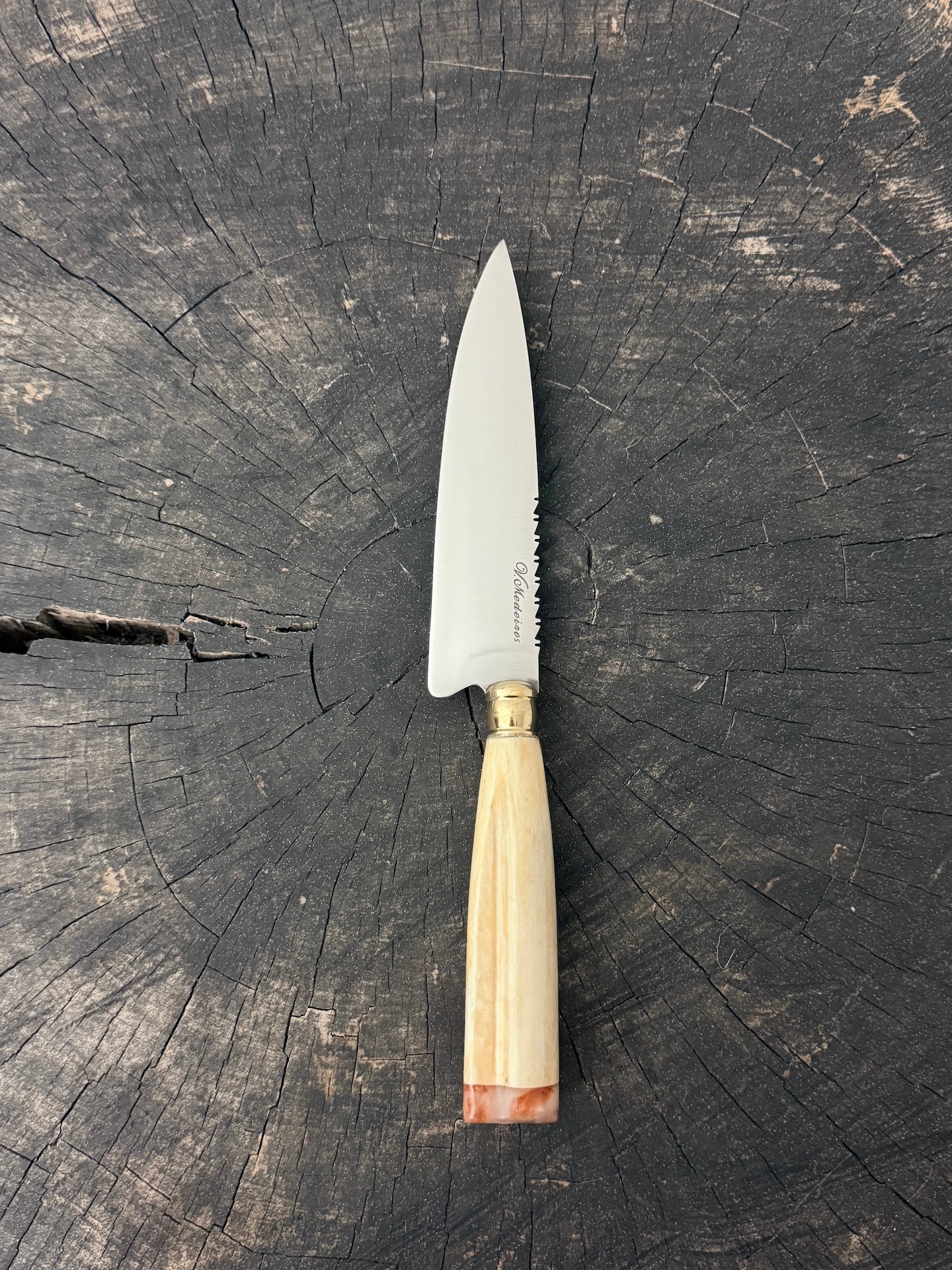 6" Utility Knife, Ostrich Bone, SS440 - 150mm