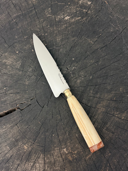6" Utility Knife, Ostrich Bone, SS440 - 150mm