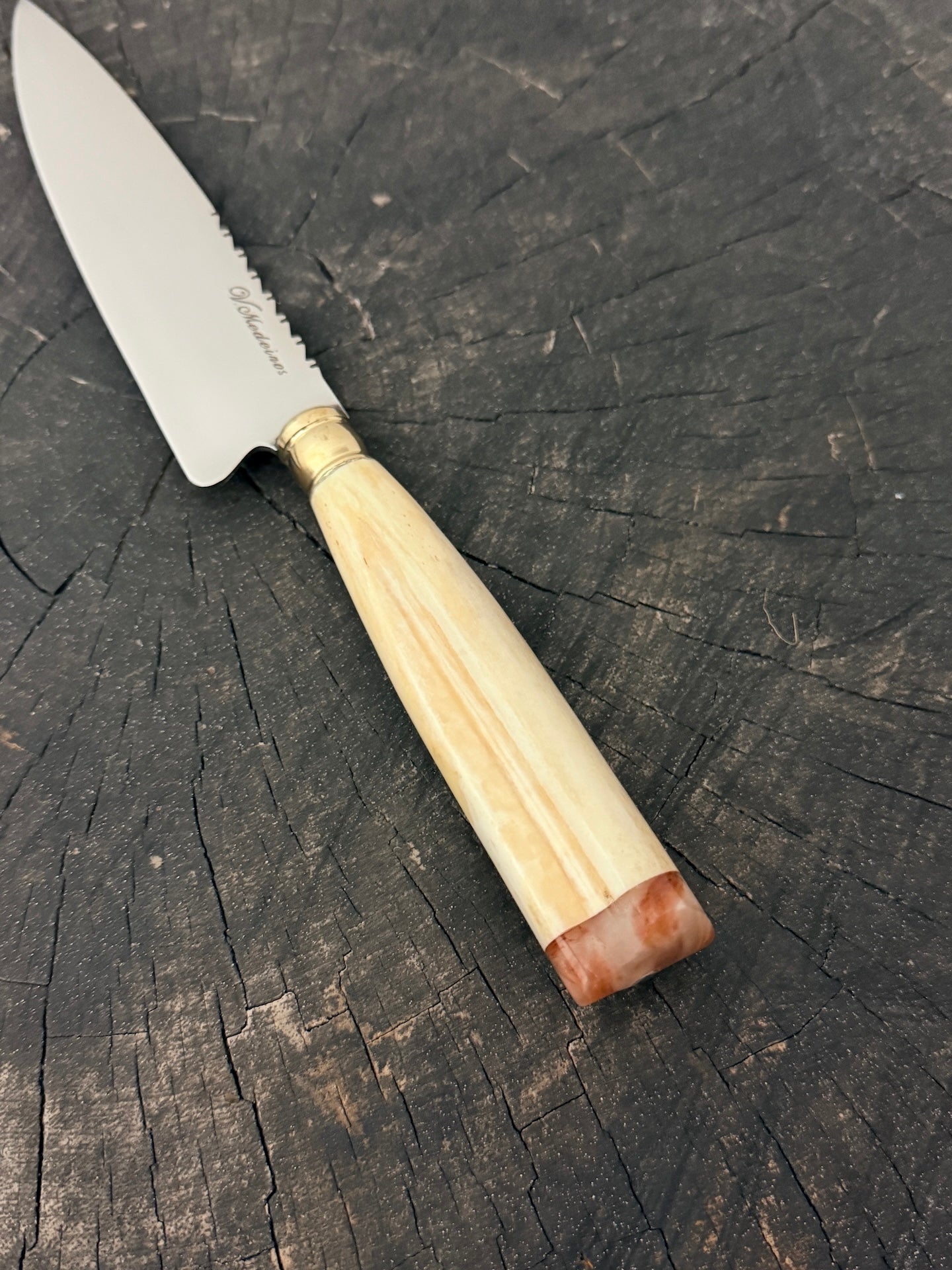6" Utility Knife, Ostrich Bone, SS440 - 150mm