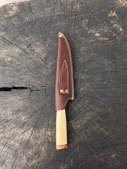 6" Utility Knife, Ostrich Bone, SS440 - 150mm