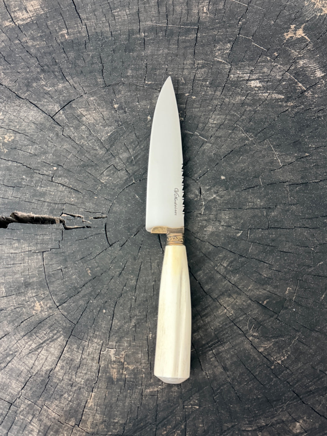 6" Utility Knife, Ostrich Bone, SS440 - 150mm